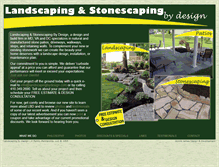 Tablet Screenshot of landscapingbydesign.com
